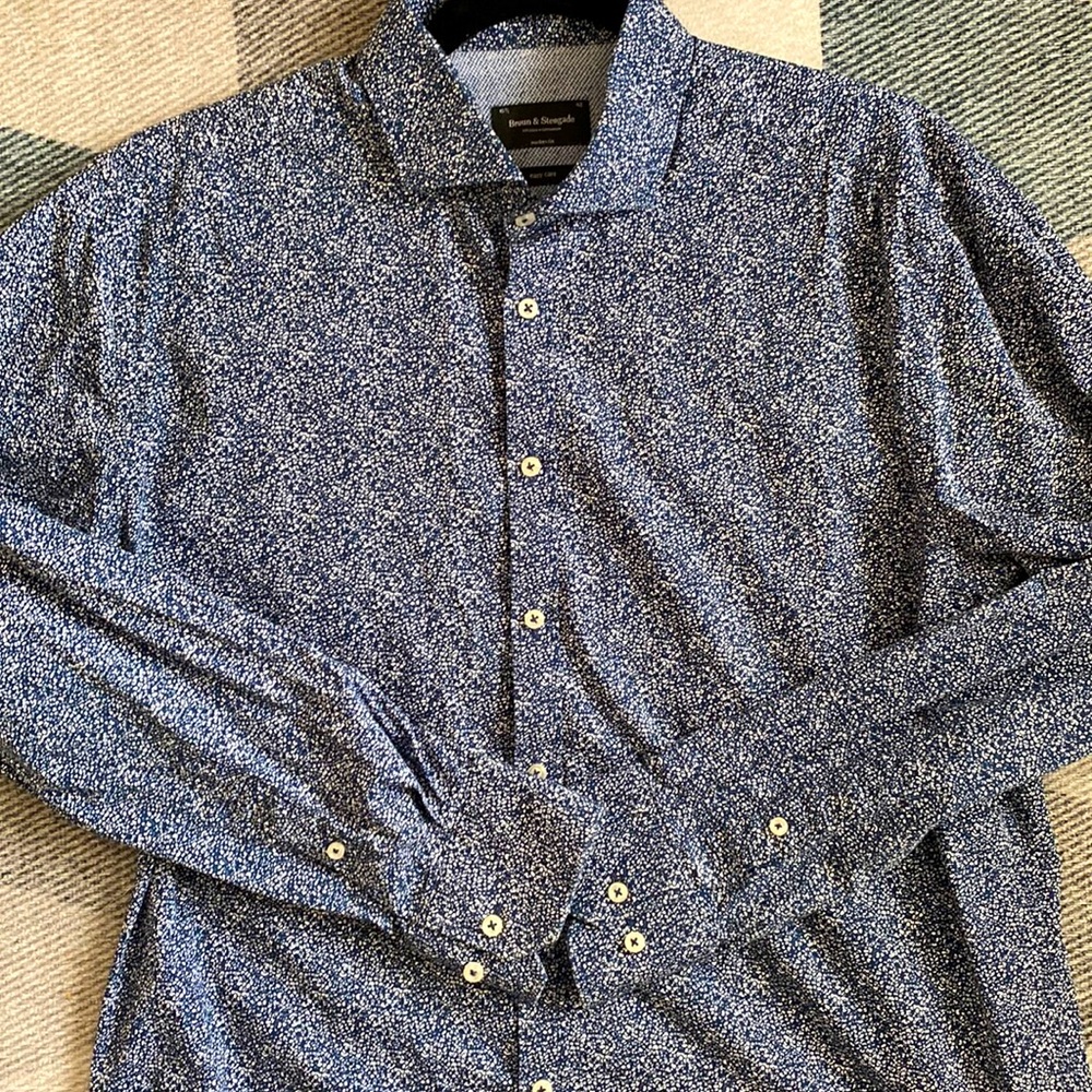 Bruun & Stengade blue button up.
